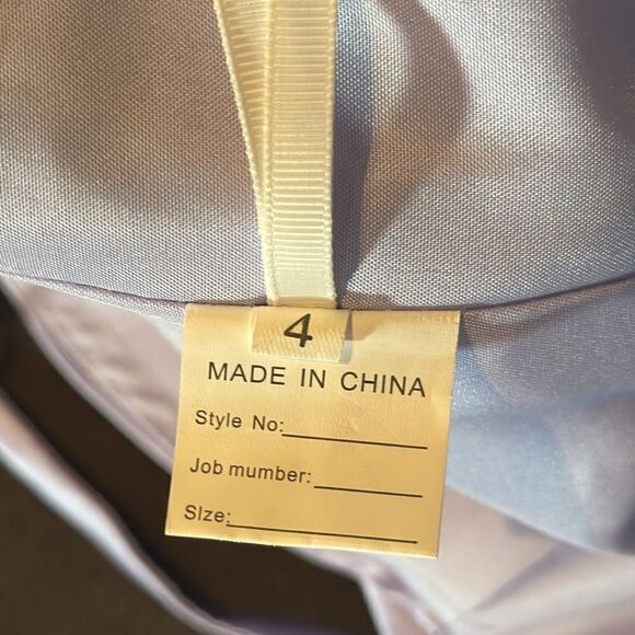 Women’s Purple Full Length Prom Party Dress Criss Cross Straps Leg Slit Size 4 - Picture 10 of 13